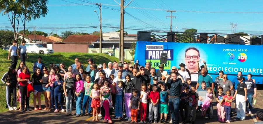 Deoclecio Duarte comemora nos bairros um ano do Programa Paraná da Gente