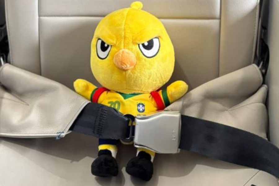 Passageiros de voo para Foz do Iguaçu são recebidos com Canarinho da Seleção