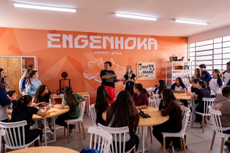 Engenhoka inaugura estúdio de artes e robótica em escola pública do Paraná